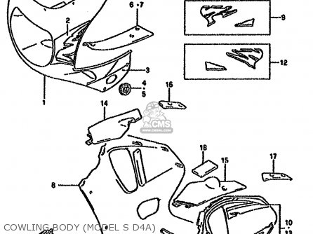 COWLING BODY (MODEL S D4A) - GSXR750W 1992 (N) (E01 E02 04 15 17 18 21 22 24 25 34 39 53)