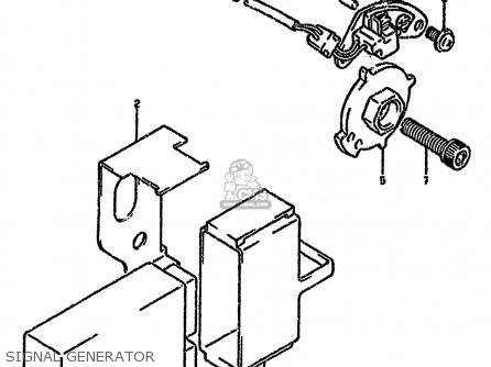 SIGNAL GENERATOR - GSXR750W 1993 (P) (E01 E02 04 15 17 18 21 22 24 25 34 39 53)