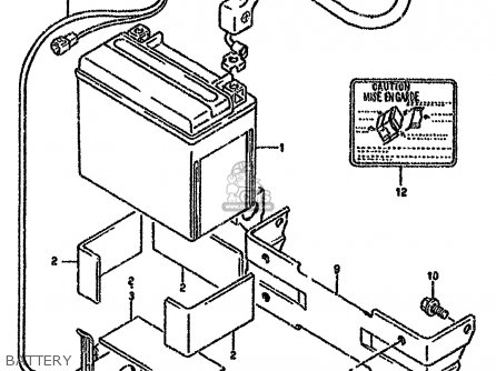 BATTERY - GSXR750W 1993 (P) (E01 E02 04 15 17 18 21 22 24 25 34 39 53)