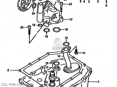 OIL PAN-OIL PUMP - GSXR750W 1993 (P) (E01 E02 04 15 17 18 21 22 24 25 34 39 53)