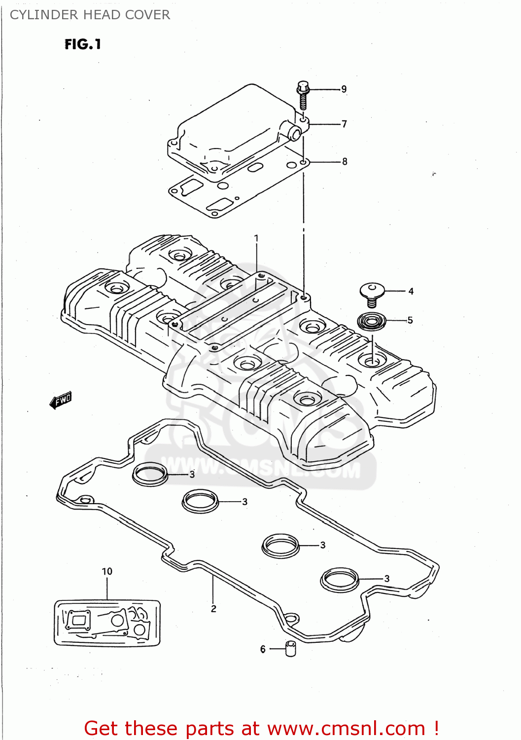CYLINDER HEAD COVER GSXR750W 1993 (P) USA (E03)