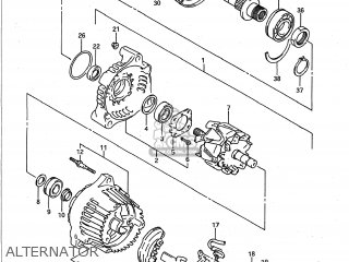ALTERNATOR - GSXR750W 1993 (P) USA (E03)