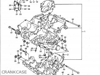 CRANKCASE - GSXR750W 1993 (P) USA (E03)