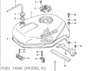 FUEL TANK (MODEL R) - GSXR750W 1993 (P) USA (E03)