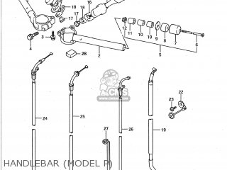 HANDLEBAR (MODEL P) - GSXR750W 1993 (P) USA (E03)
