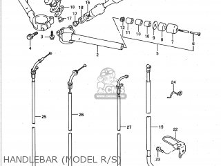 HANDLEBAR (MODEL R/S) - GSXR750W 1993 (P) USA (E03)