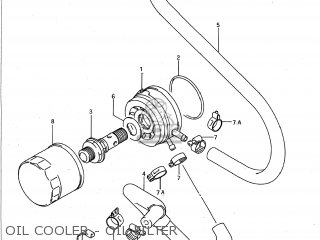 OIL COOLER - OIL FILTER - GSXR750W 1993 (P) USA (E03)