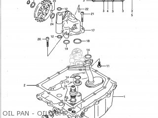 OIL PAN - OIL PUMP - GSXR750W 1993 (P) USA (E03)