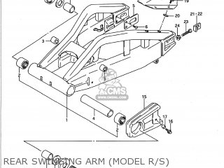 REAR SWINGING ARM (MODEL R/S) - GSXR750W 1993 (P) USA (E03)