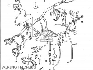 WIRING HARNESS - GSXR750W 1993 (P) USA (E03)