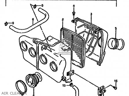 AIR CLEANER - GSXR750W 1994 (R) (E01 E02 E04 E18 E22 E24 E25 E34 E39)