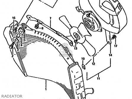 RADIATOR - GSXR750W 1994 (R) (E01 E02 E04 E18 E22 E24 E25 E34 E39)