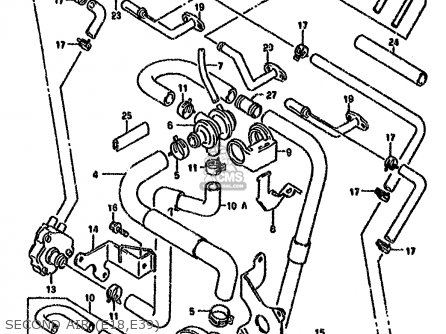SECOND AIR (E18,E39) - GSXR750W 1994 (R) (E01 E02 E04 E18 E22 E24 E25 E34 E39)