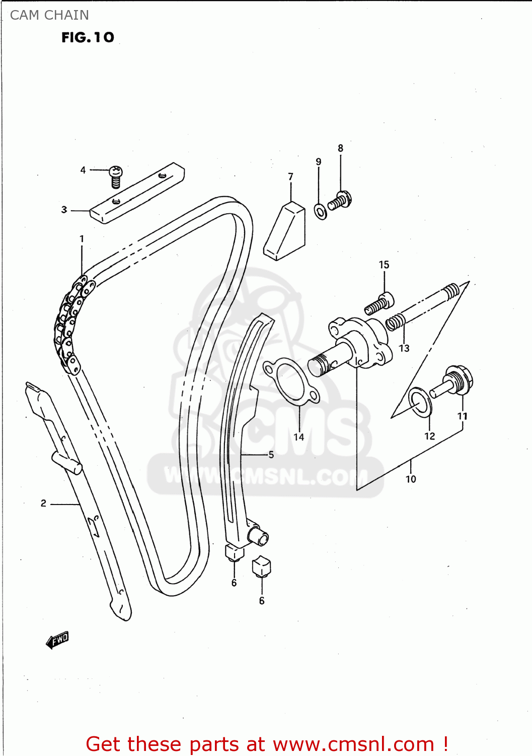 CAM CHAIN GSXR750W 1994 (R) USA (E03)