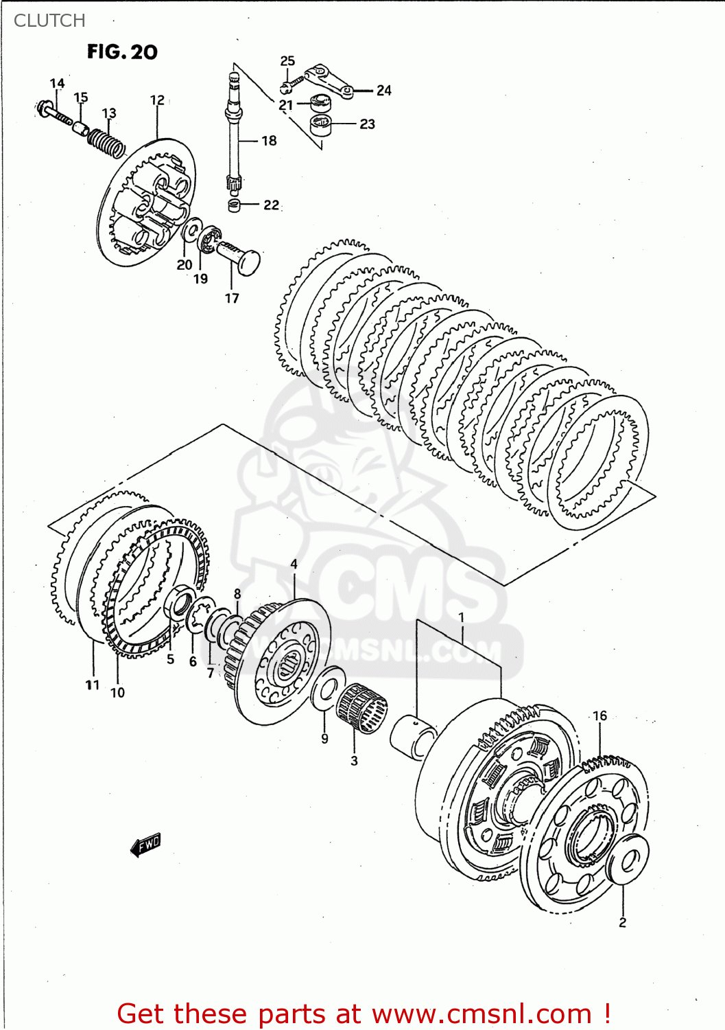 CLUTCH GSXR750W 1994 (R) USA (E03)