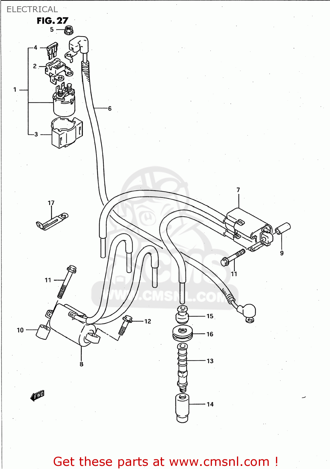 ELECTRICAL GSXR750W 1994 (R) USA (E03)