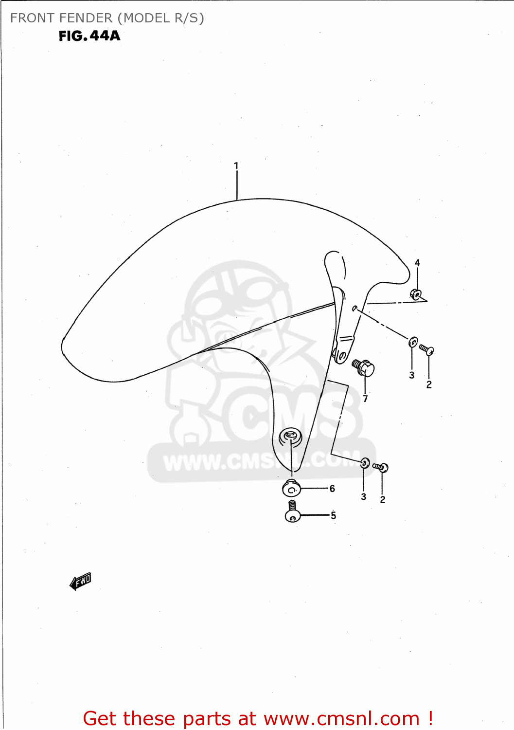 FRONT FENDER (MODEL R/S) GSXR750W 1994 (R) USA (E03)