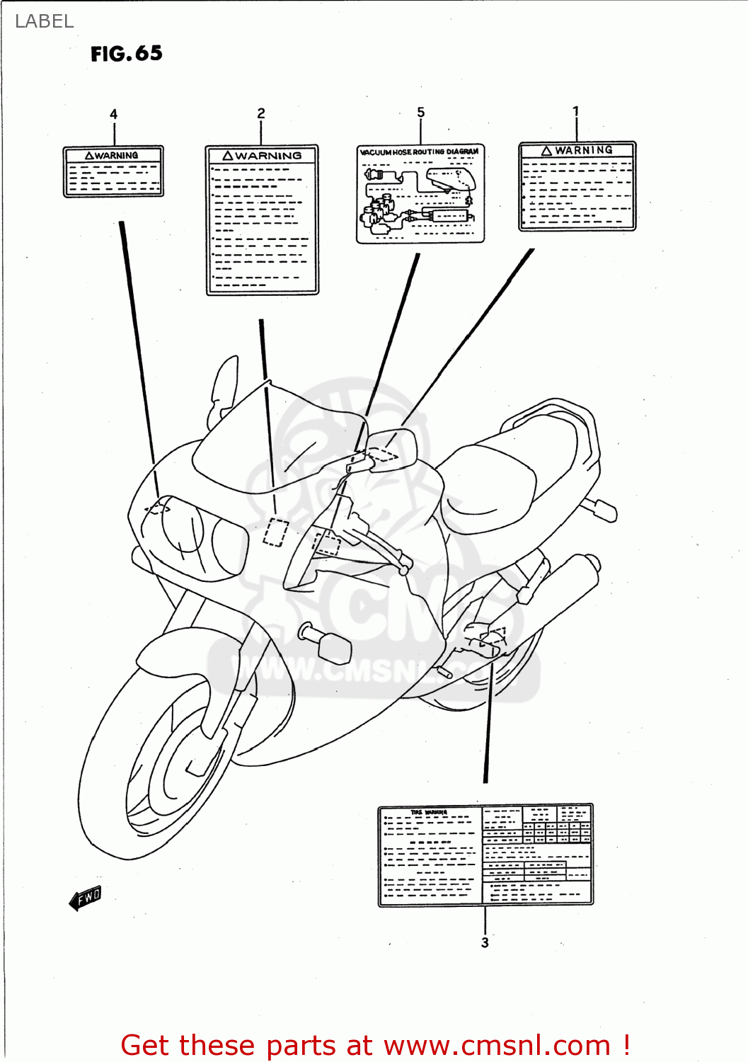 LABEL GSXR750W 1994 (R) USA (E03)