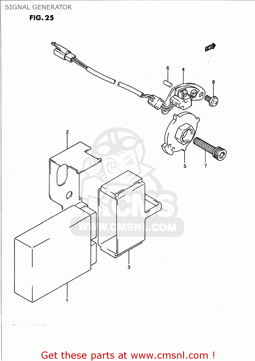SIGNAL GENERATOR GSXR750W 1994 (R) USA (E03)