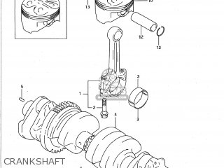 CRANKSHAFT - GSXR750W 1994 (R) USA (E03)