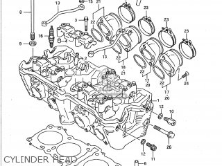 CYLINDER HEAD - GSXR750W 1994 (R) USA (E03)