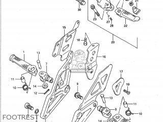 FOOTREST - GSXR750W 1994 (R) USA (E03)