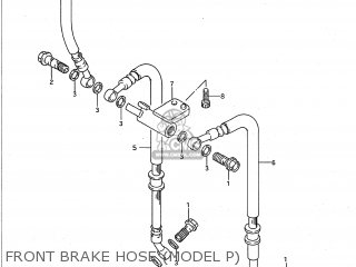 FRONT BRAKE HOSE (MODEL P) - GSXR750W 1994 (R) USA (E03)