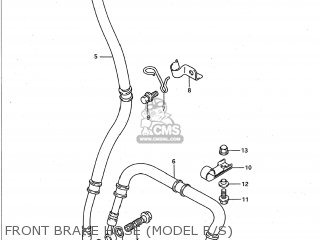 FRONT BRAKE HOSE (MODEL R/S) - GSXR750W 1994 (R) USA (E03)