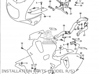 INSTALLATION PARTS (MODEL R/S) - GSXR750W 1994 (R) USA (E03)