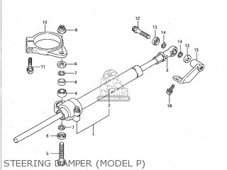 STEERING DAMPER (MODEL P) - GSXR750W 1994 (R) USA (E03)