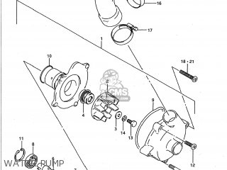WATER PUMP - GSXR750W 1994 (R) USA (E03)
