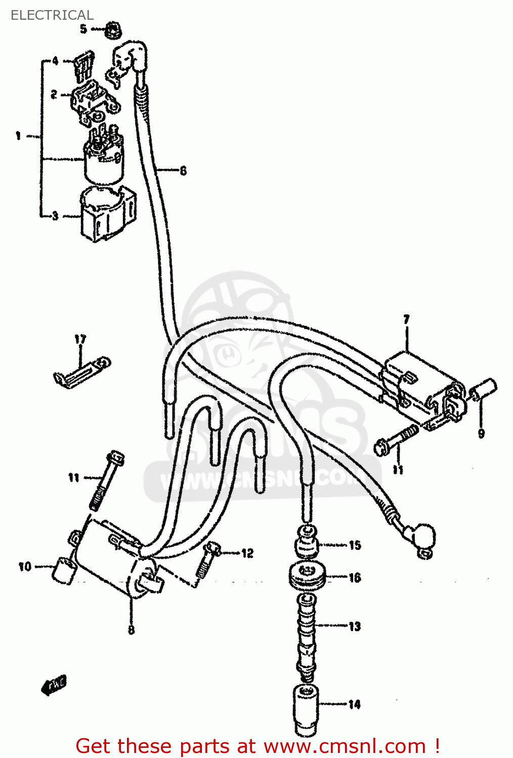 ELECTRICAL GSXR750W 1995 (S) (E02 E04 E18 E22 E24 E25 E34 E37 E39)
