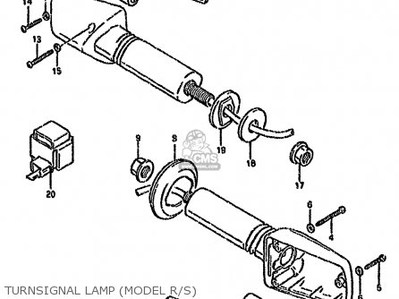 TURNSIGNAL LAMP (MODEL R/S) - GSXR750W 1995 (S) (E02 E04 E18 E22 E24 E25 E34 E37 E39)