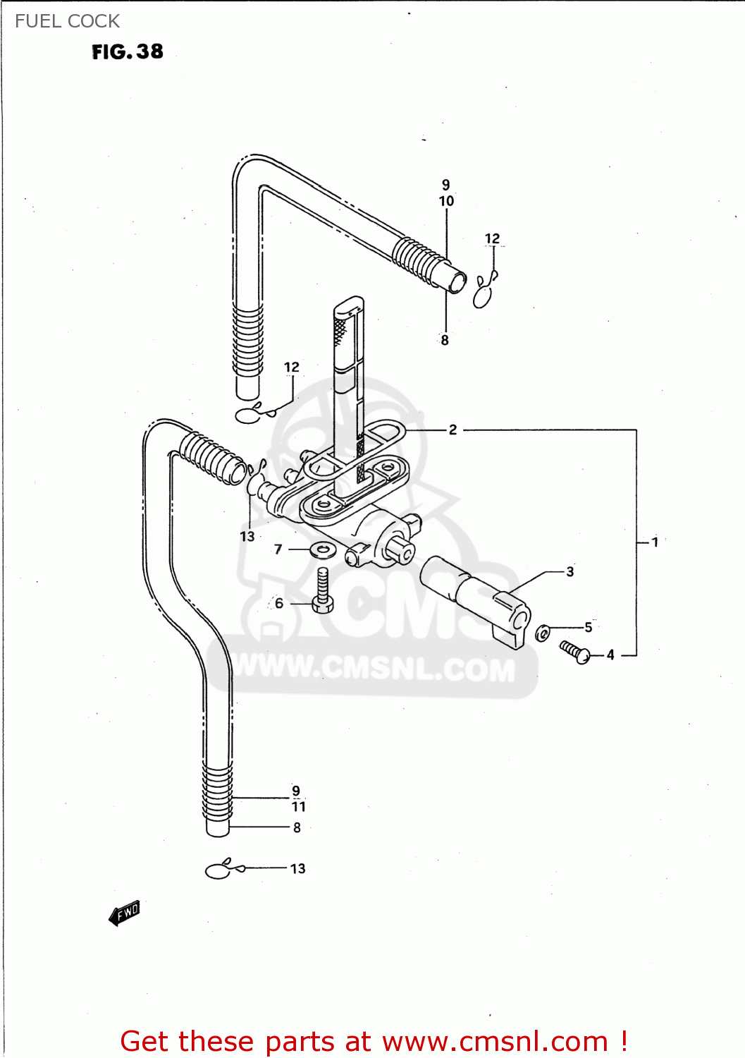 FUEL COCK GSXR750W 1995 (S) USA (E03)