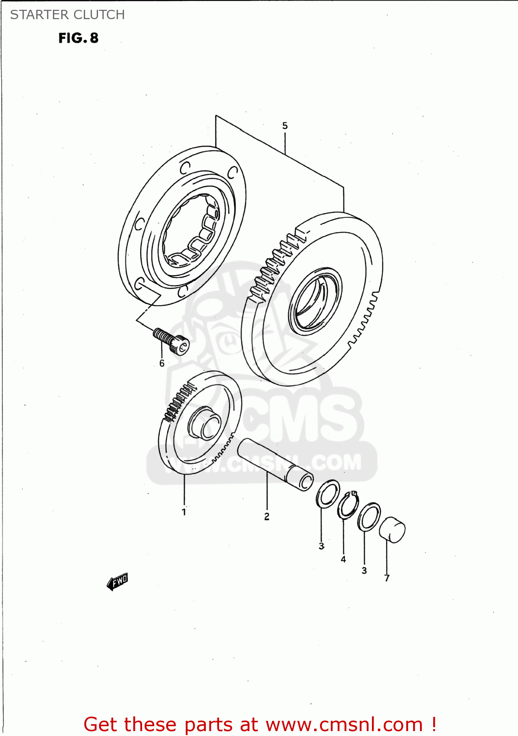 STARTER CLUTCH GSXR750W 1995 (S) USA (E03)