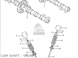 CAM SHAFT - VALVE - GSXR750W 1995 (S) USA (E03)