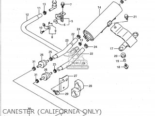 CANISTER (CALIFORNIA ONLY) - GSXR750W 1995 (S) USA (E03)