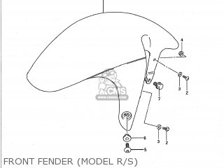 FRONT FENDER (MODEL R/S) - GSXR750W 1995 (S) USA (E03)