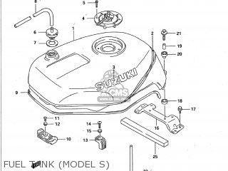 FUEL TANK (MODEL S) - GSXR750W 1995 (S) USA (E03)