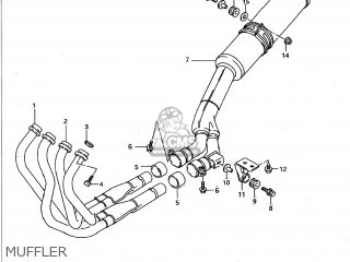 MUFFLER - GSXR750W 1995 (S) USA (E03)