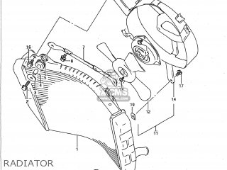 RADIATOR - GSXR750W 1995 (S) USA (E03)