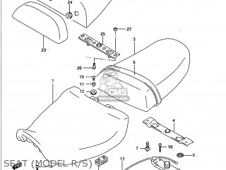 SEAT (MODEL R/S) - GSXR750W 1995 (S) USA (E03)