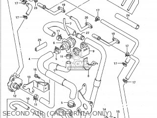 SECOND AIR (CALIFORNIA ONLY) - GSXR750W 1995 (S) USA (E03)