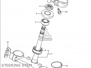 STEERING STEM - GSXR750W 1995 (S) USA (E03)