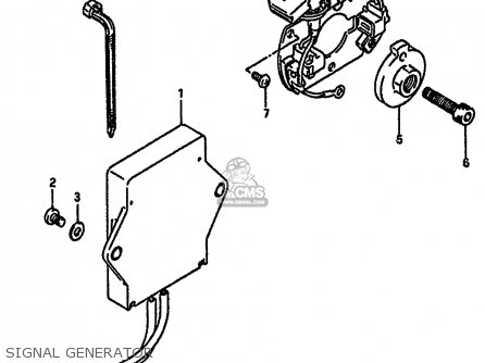 SIGNAL GENERATOR - GSXR750X 1987 (H) (E01 E02 4 6 15 16 17 18 21 22 24 25 34 39 53)