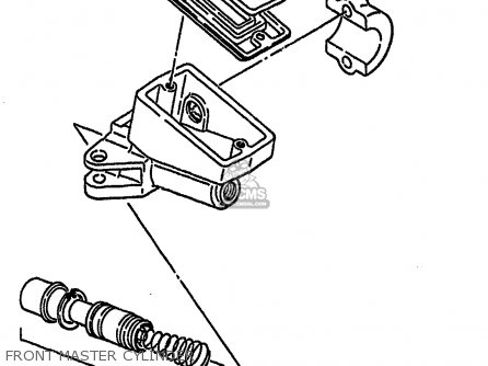 FRONT MASTER CYLINDER - GSXR750X 1987 (H) (E01 E02 4 6 15 16 17 18 21 22 24 25 34 39 53)
