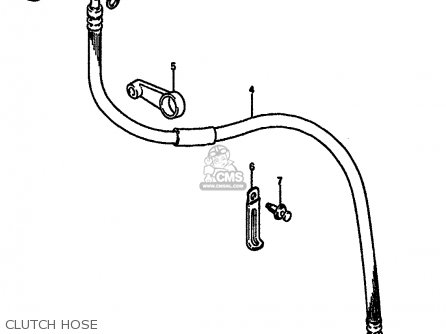 CLUTCH HOSE - GSXR750X 1987 (H) (E01 E02 4 6 15 16 17 18 21 22 24 25 34 39 53)