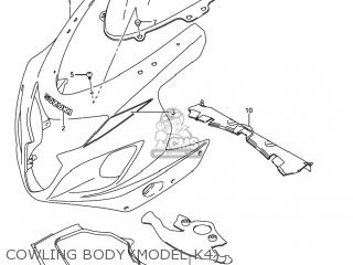 COWLING BODY (MODEL K4) - GSXR750X 2004 (K4) USA (E03)