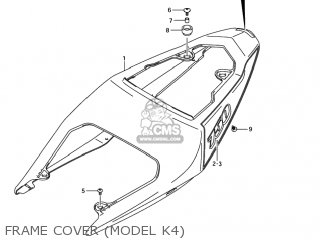 FRAME COVER (MODEL K4) - GSXR750X 2004 (K4) USA (E03)