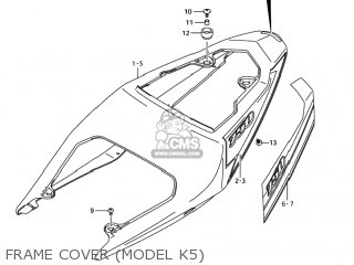 FRAME COVER (MODEL K5) - GSXR750X 2004 (K4) USA (E03)